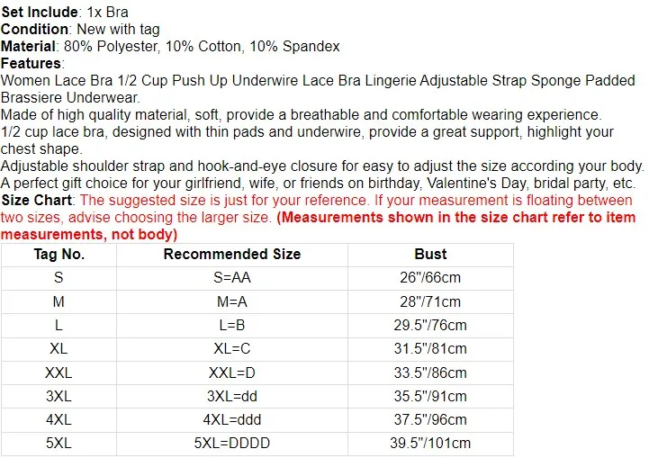 Womens 1/2 Cup Push Up Underwire Lace Bra Lingerie Sponge Padded Brassiere Underwear Open Cups Exposed Nipples Erotic Sexy Bra