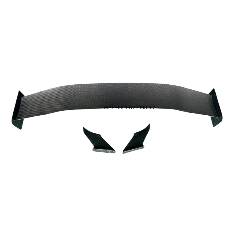 High Quality Real Carbon fiber rear wing modified spoiler with fixed wing car bumper suitable for C8