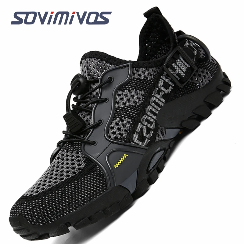 

Men's Mesh Breathable Water Shoes Beach Non-slip Outdoor Sports Barefoot Sneakers Hiking Fishing Wading Shoes Sneakers