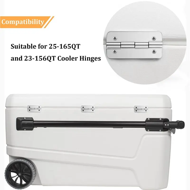 AT21-6X Cooler Hinges For Igloo Ice Chests,Stainless Steel Replacement Cooler Hinges For Igloo Ice Chests