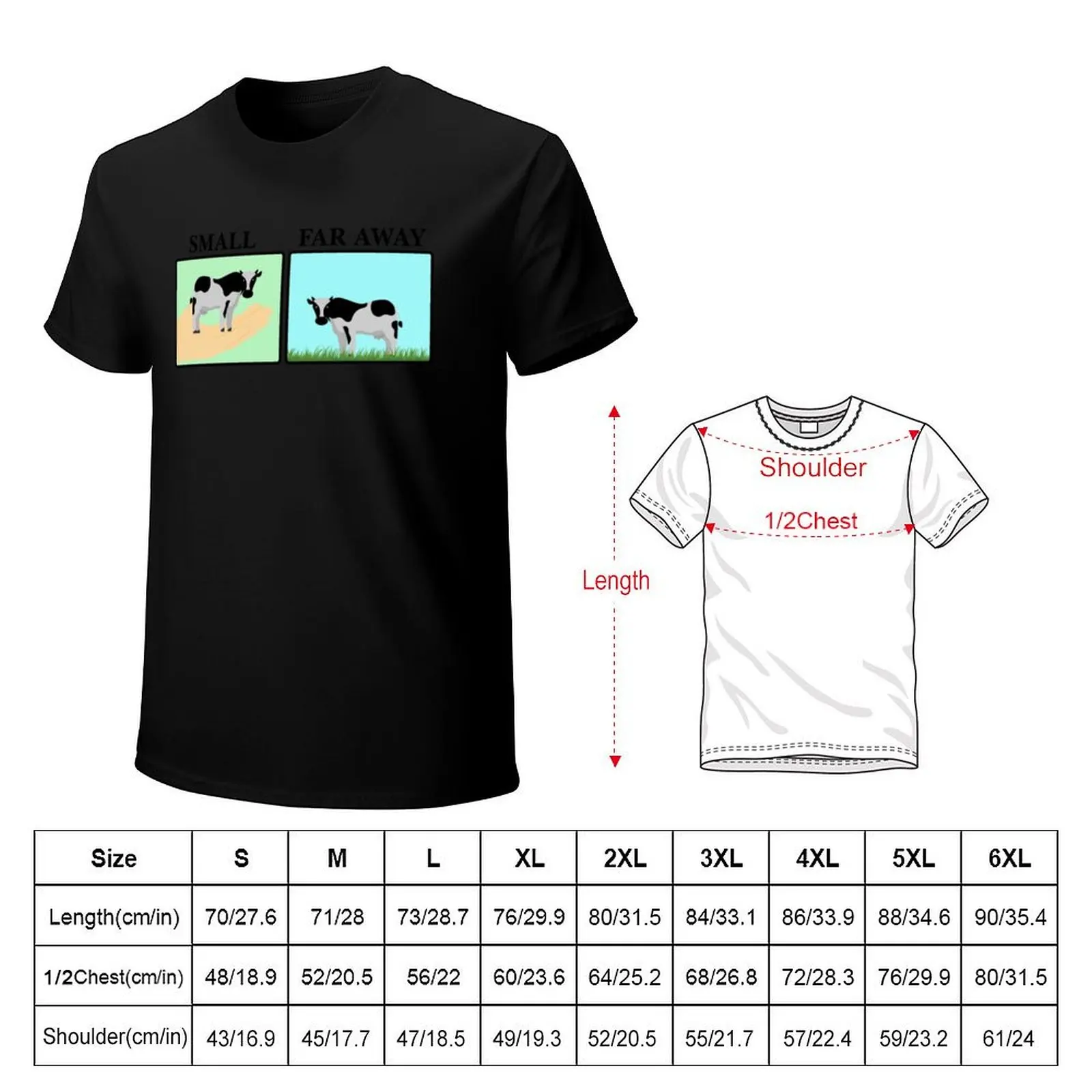 Father Ted Small and Far Away Cows T-Shirt Summer Fashion Casual Tee Shirt