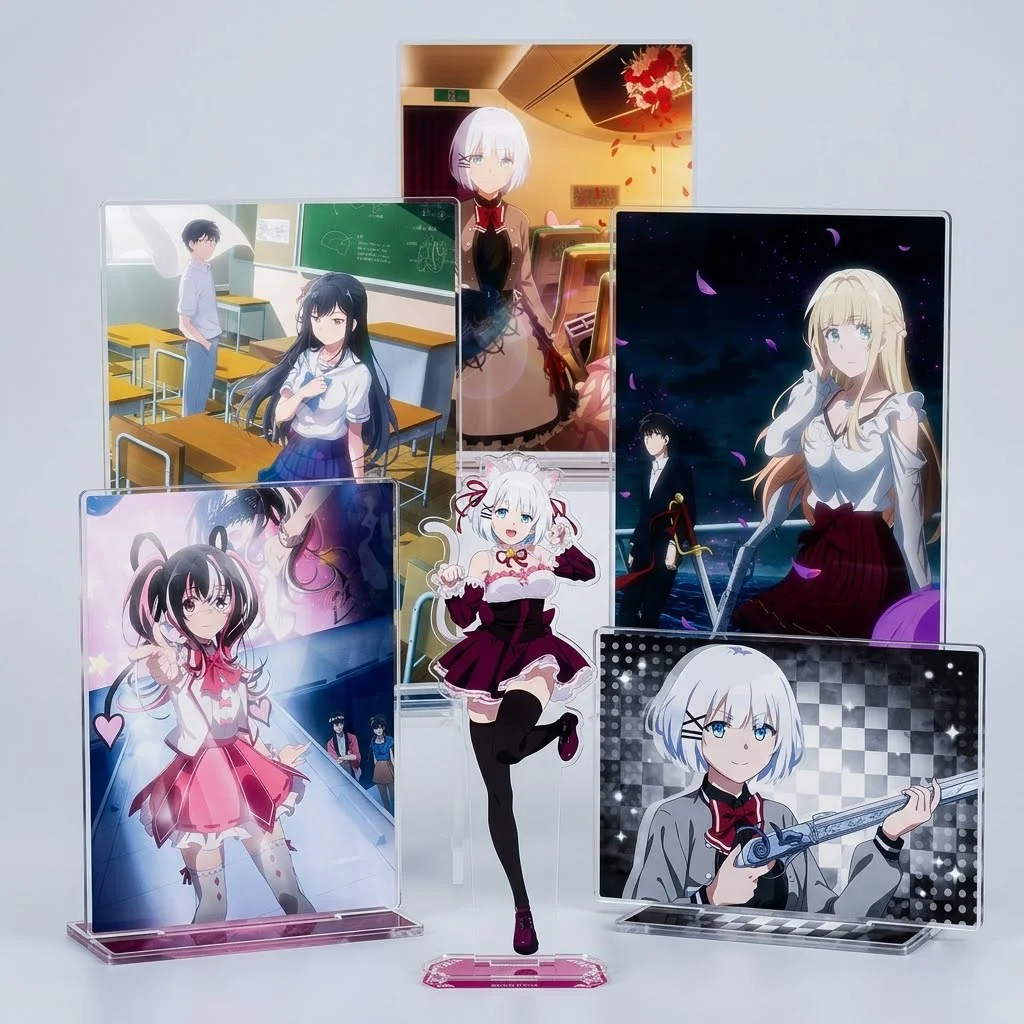 The Detective Is Already Dead Tanmoshi Siesta Yui Saikawa Nagisa Natsunagi 15cm Acrylic Stand Keychain Cat Maid Anime Decor