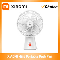 XIAOMI Mijia Portable Desk Fan USB Rechargeable Handheld Mini Electric Fans Cordless Air Cooling Small Fan ZMYDFS01DM
