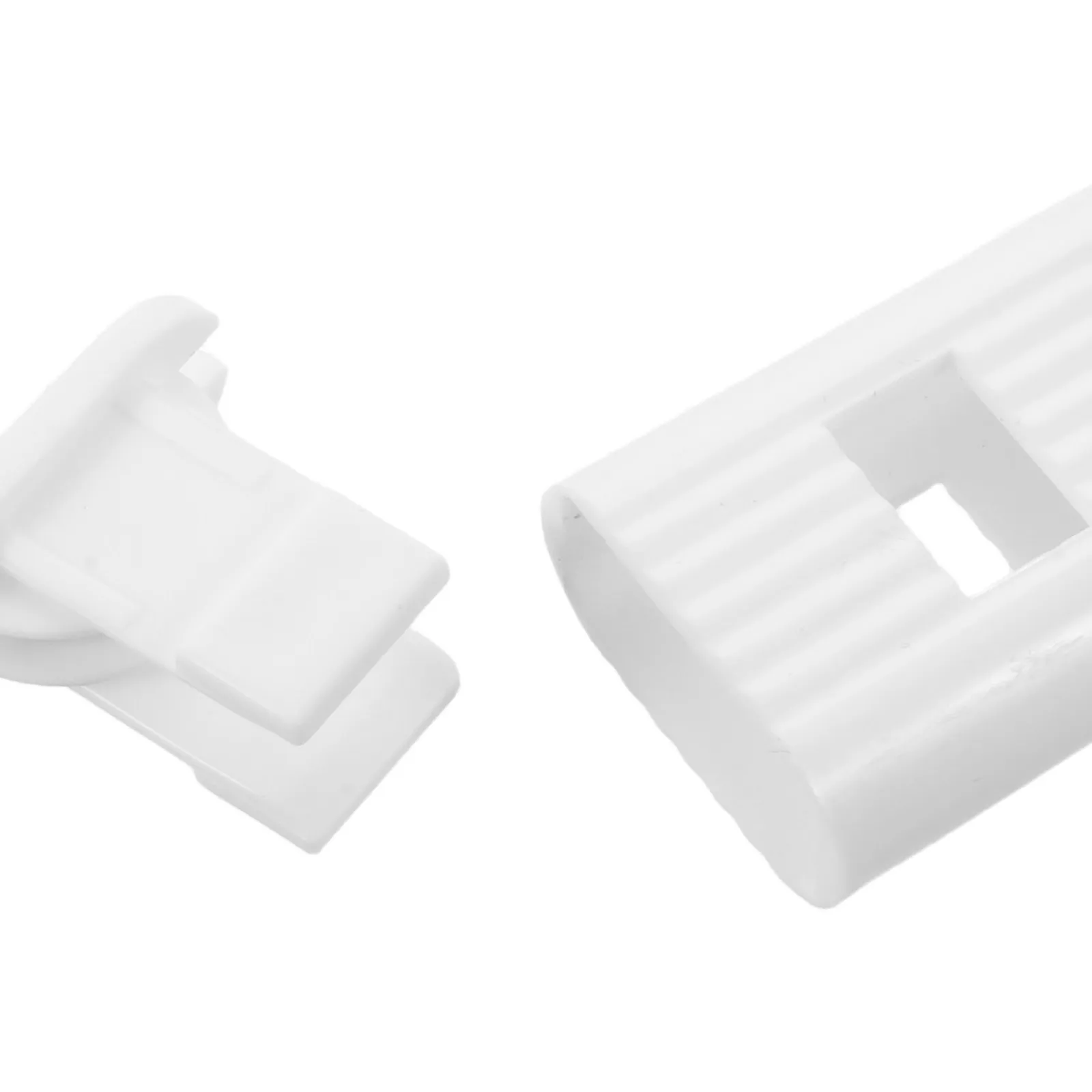 Mini Blinds Cord Handles 4 Pack White Square Pull Tassels for Roll Up Window Shades and Roller Blinds