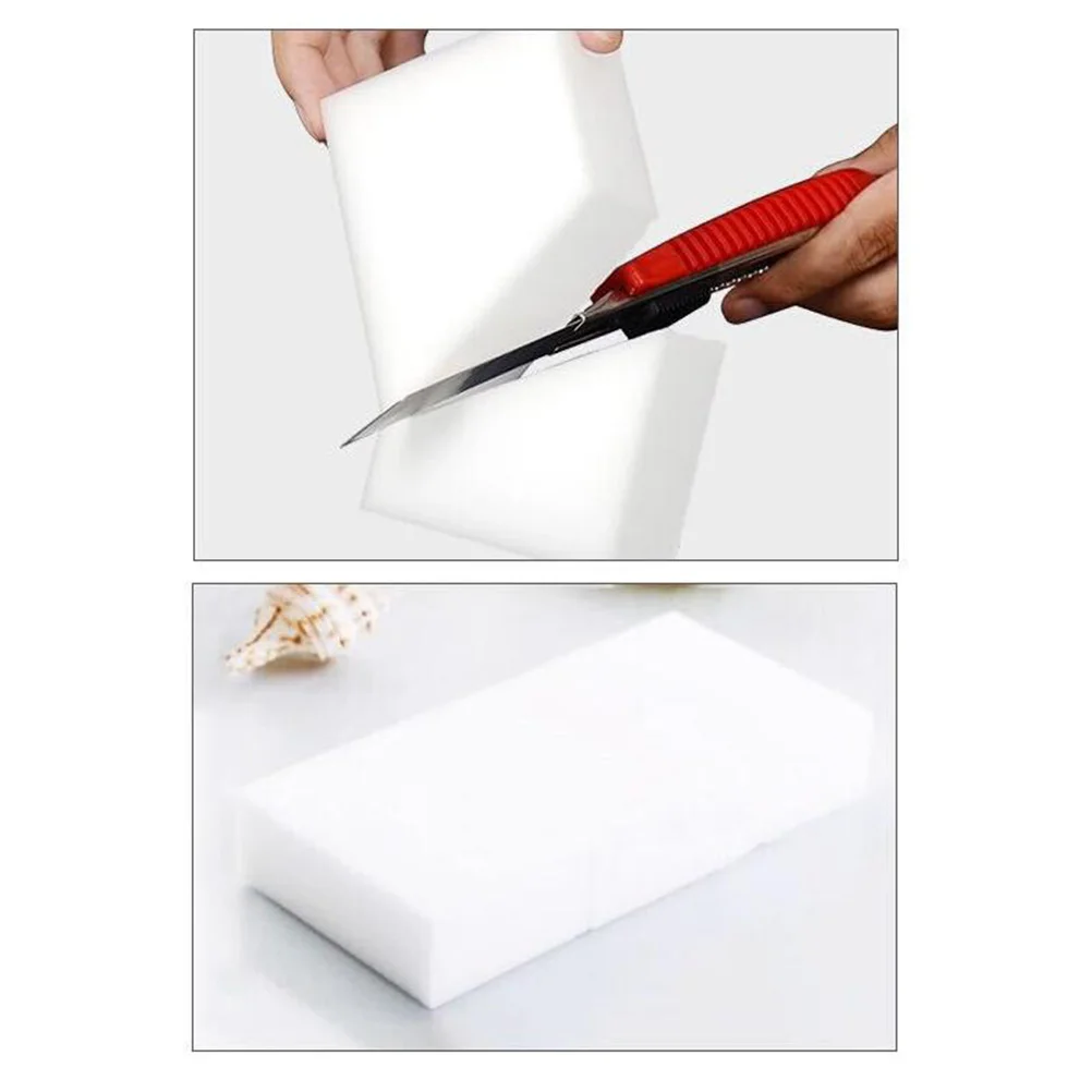 

50pcs Sponges Durable Kitchen Bathroom Scrub Foam Pads Non Scratch Dishwasher Refill Pad Cleaning Tools