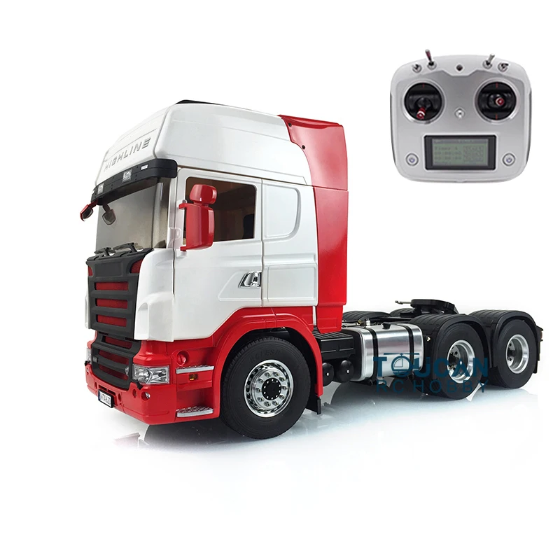 6*6 Metal Chassis LESU 1/14 RC Tractor Truck Model KIT For Radio Control Tamiyaya Car ESC Motor Servo Painted Toy THZH0579