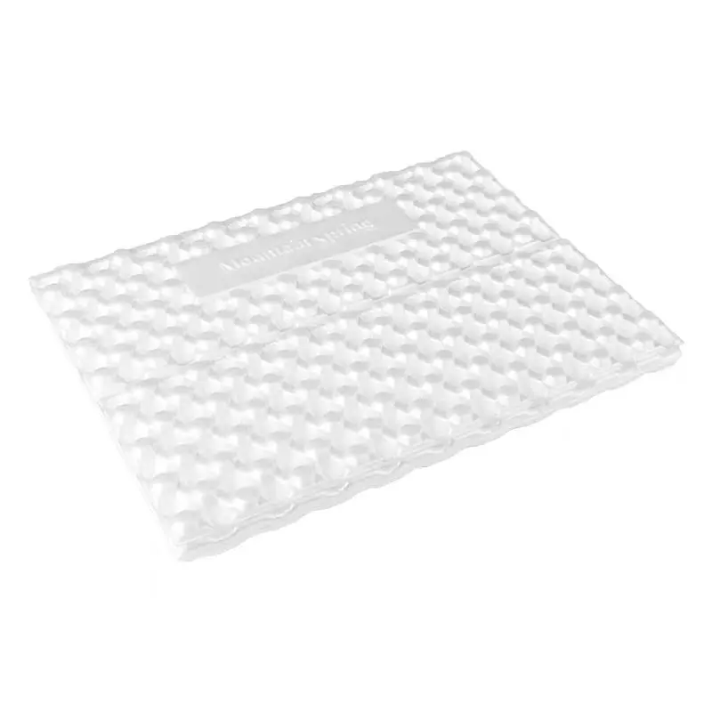 وسادة نصف مدمجة من البولي إيثيلين، وسادة نوم سميكة خفيفة للغاية ومريحة لشخص واحد في الهواء الطلق، وسادة مقاومة للرطوبة