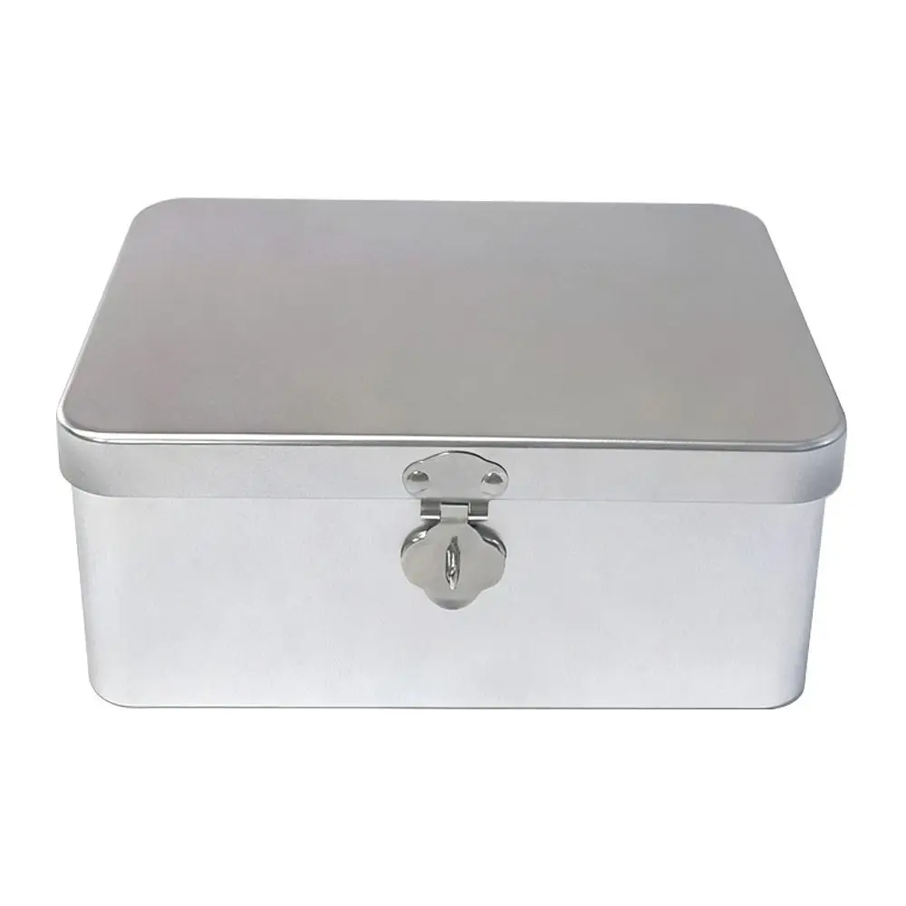 Gift Box Large Size Storage Box Password Lock Private Storage Password Lock Box Metal Material Desktop Organizer Desktop Storage