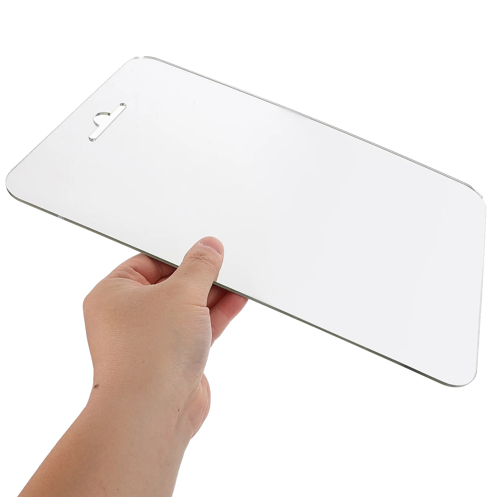 1 مجموعة مرآة دش الحمام الاكريليك المقاومة للضباب كبيرة غير قابلة للكسر الجدار الشنق ماكياج الحلاقة مرآة السفر التخييم