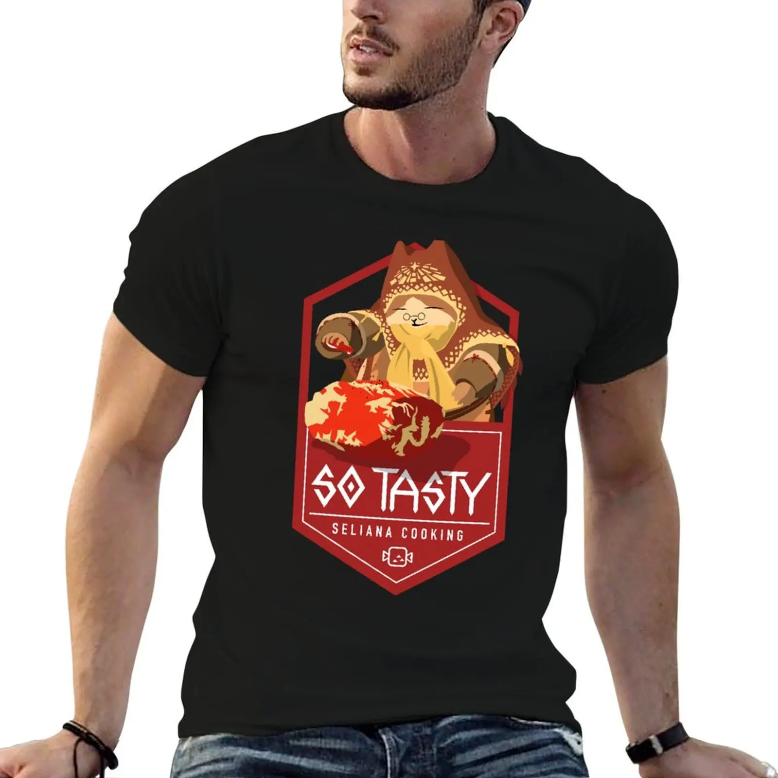 

Monster Hunter Iceborne - Seliana Cooking Chef So Tasty“ T-Shirt cotton t shirt man t shirt man designer T-Shirt