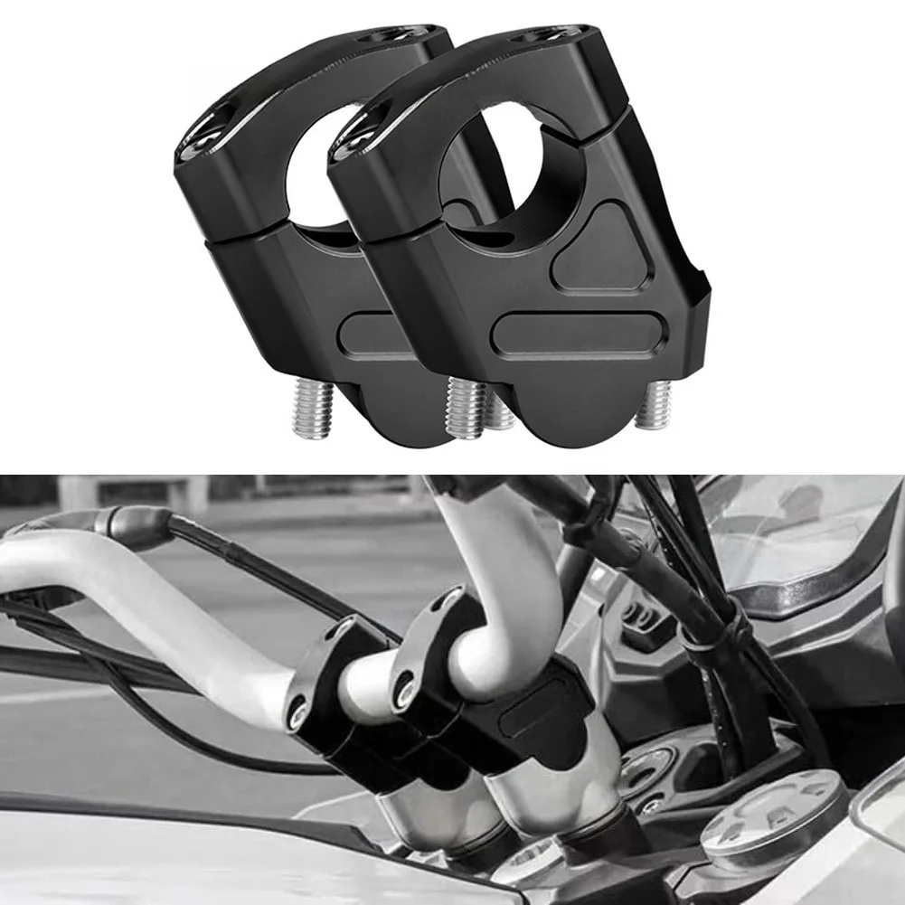 

2 шт., 78 дюймов, 22 мм, адаптер для зажима руля мотоцикла, крепление из алюминиевого сплава с ЧПУ, увеличение высоты 40 мм для различных мотоциклов