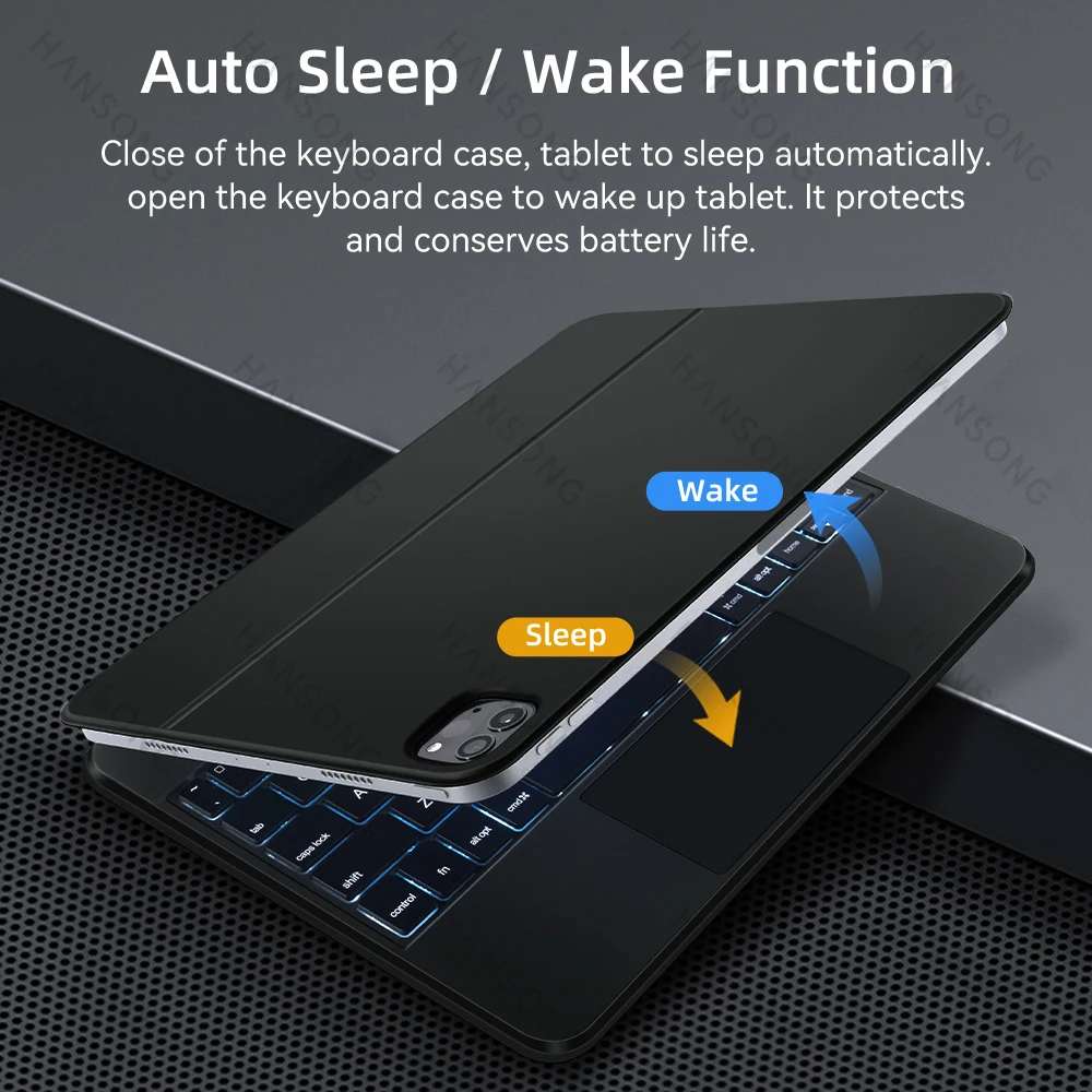 Für iPad Magic Keyboard der 10. Generation für iPad Pro 11 12,9 4. 5. 6. Tastatur hülle für iPad Air 4. 5. 10,9 Tastatur abdeckung mit Hintergrund beleuchtung