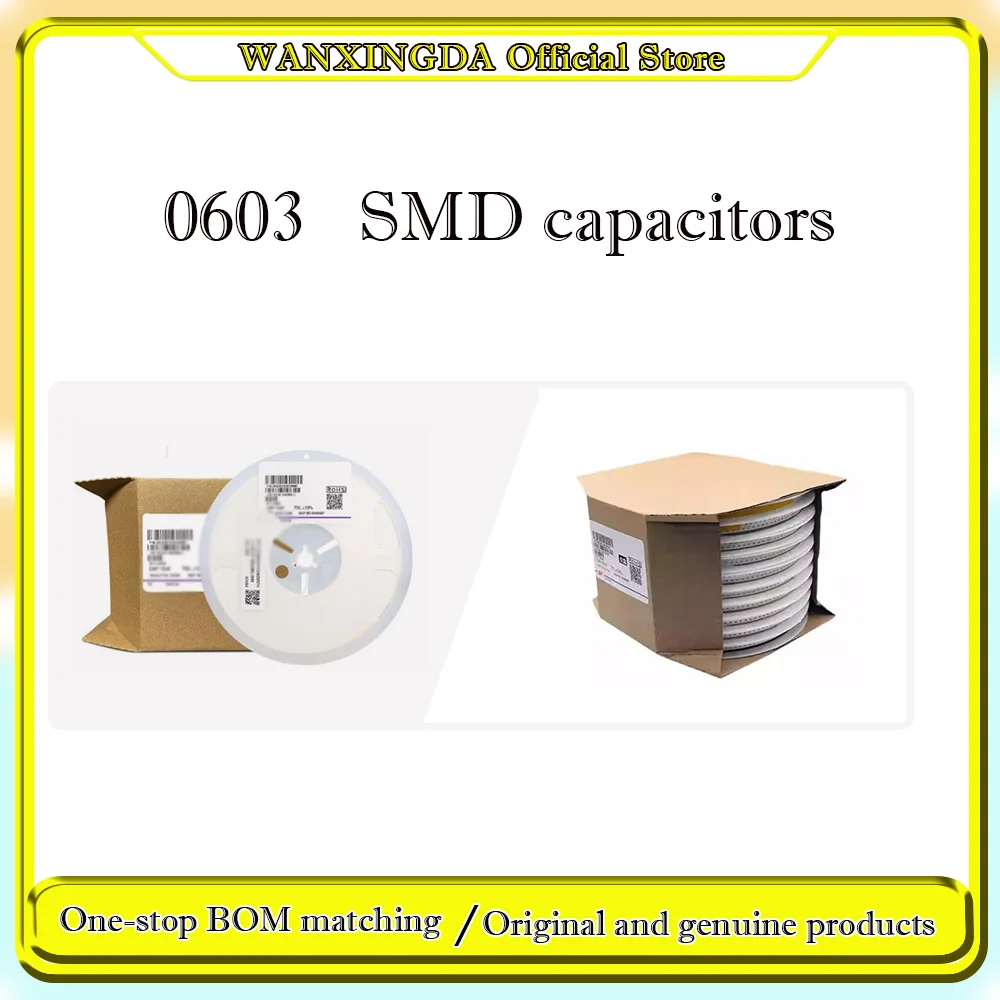 

0603 SMD 100Pcs 4000Pcs 1nF 1.2nF 1.5nF 1.8nF 2nF 2.2nF 2.7nF 3nF 3.3nF 3.6nF 4.7nF 5.6nF 8.2nF