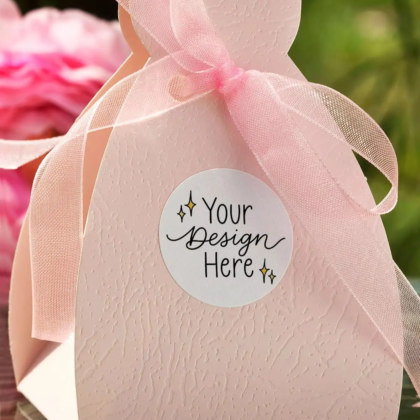 Personalized Round Custom Stickers, Custom Text & Image Labels for Holiday Keepsake, Album & Gift Decor for Household Members