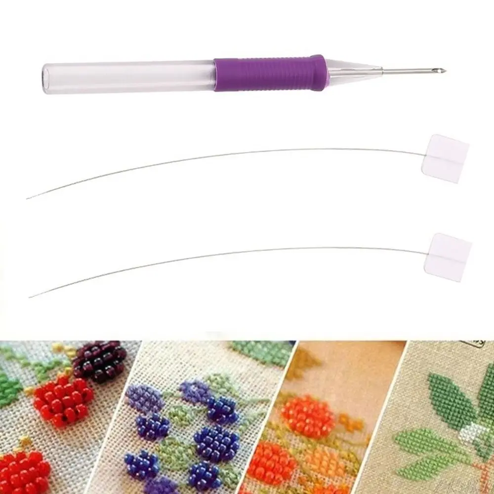 Adjustable Embroidery Punch Needle Kit DIY Craft Poking Cross Stitch Tools Magic Embroidery Pen Stitching Applique