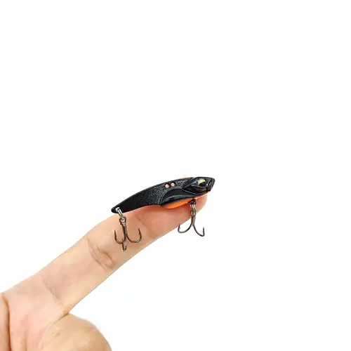 Imagen 2 del producto DUODUOYU 1 Uds Metal VIB Jig señuelo de Pesca 3,5g/5g/8g cuchara Artificial Spinner hundimiento Vibetion anzuelos triples aparejos de Pesca