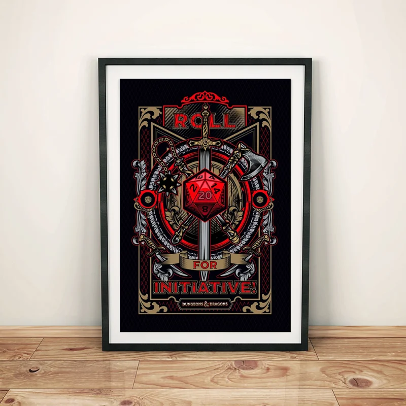 Classic Board Role-Playing Game Dungeons And Dragons Card Poster Canvas Painting Wall Prints Picture for Living Room Home Decor