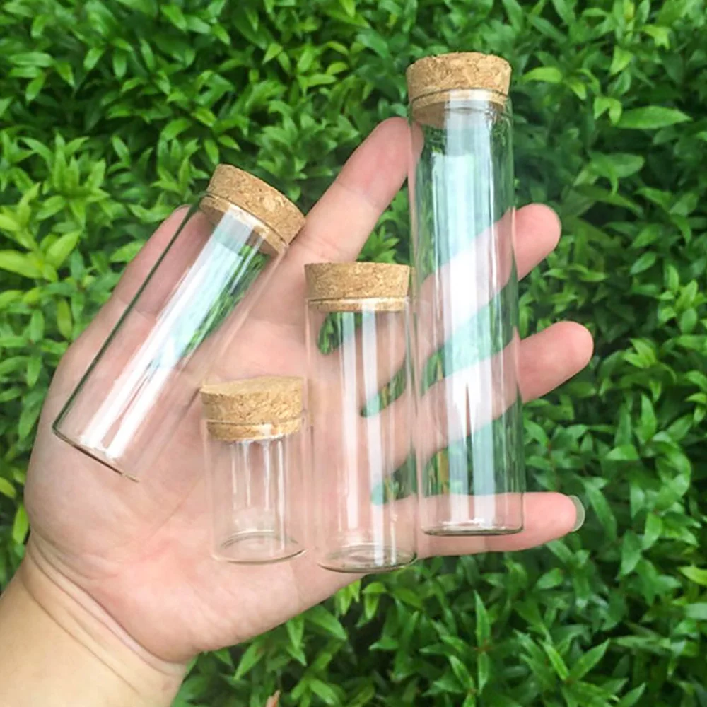 

Used for Weddings Parties Gifts,3cm Diameter Glass Bottles,Corks Glass Test Tube 10pcs,The Capacity is 10ml to 60ml