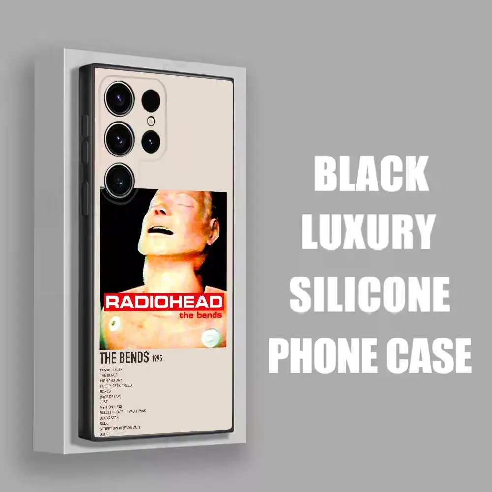 حافظة هاتف R-Radiohead In Rainbows OK لهاتف سامسونج S25، S24، S21، S22، S23، S30، Ultra، S20، Plus، Fe، Lite، 5G غطاء أسود