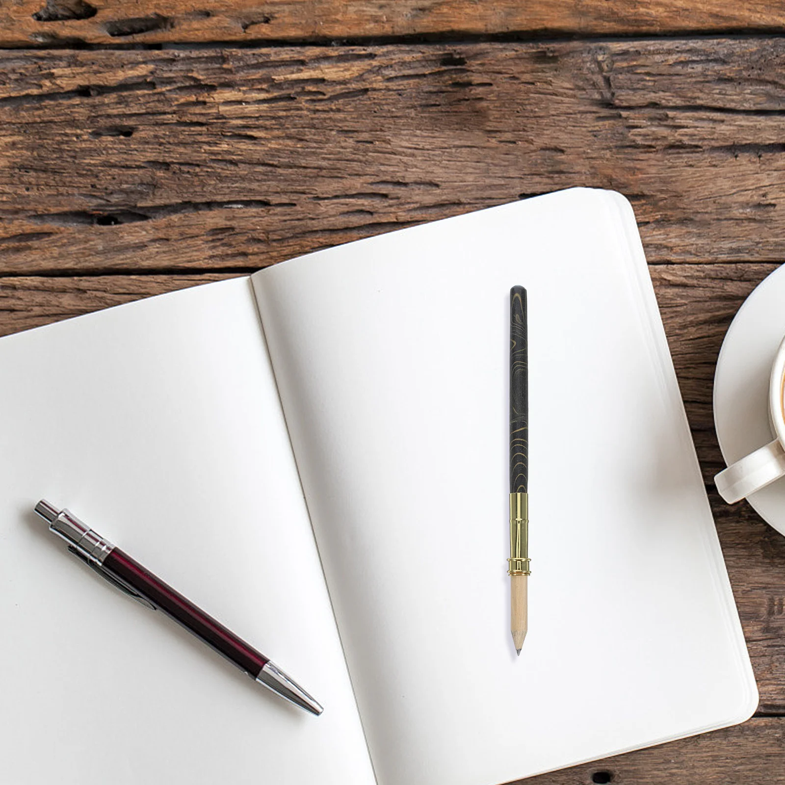 

Bamboo Pencil Extender Reusable Artist Pencil Holder Compact Portable for Home Office School Home Office Supplies