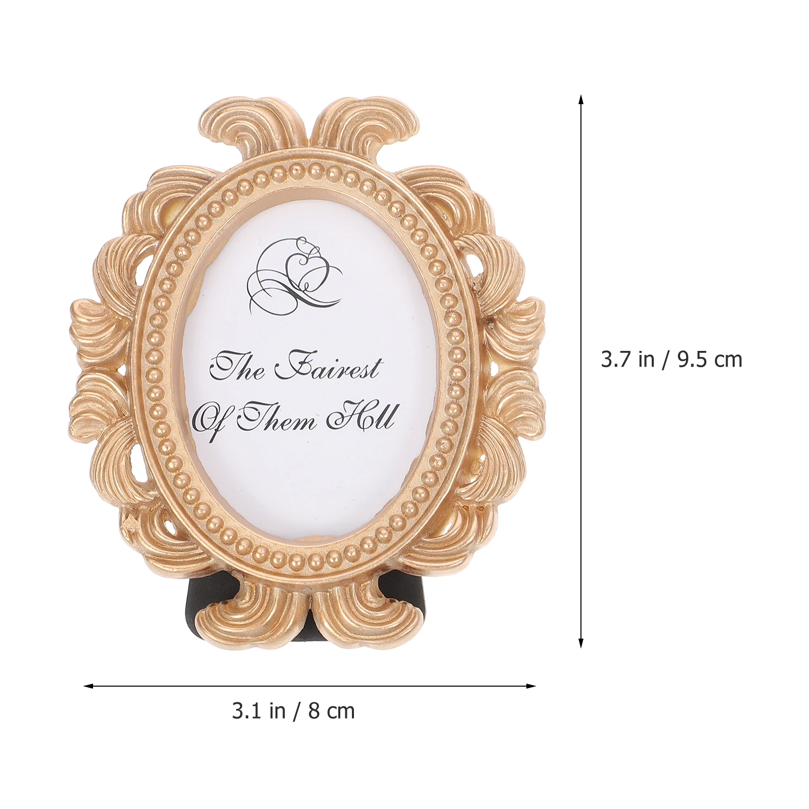 

2Pcs Creative Photo Frame Set Material Unique Design for Office Home Decor Picture Holder Baroque Style Living Room