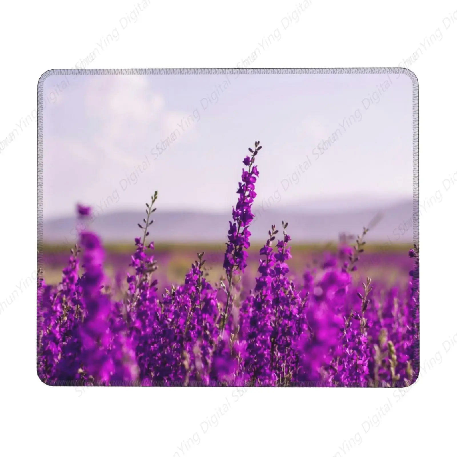 Lavender Purple Lock Edge Mouse Pad Anti Slip Rubber Gaming Mouse Pad Computer Laptop Office Mouse Pad 18*22cm