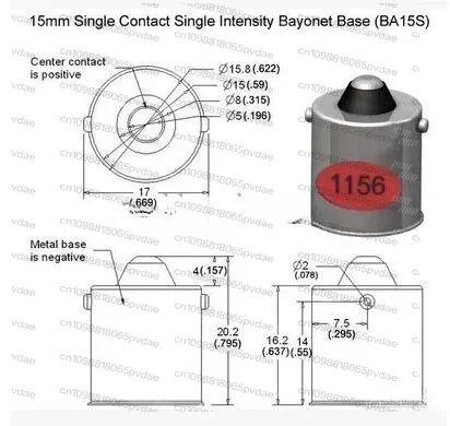 1156 BA15S BAU15S BAY15D 1141 lamp holder single contact single intensity bayonet base