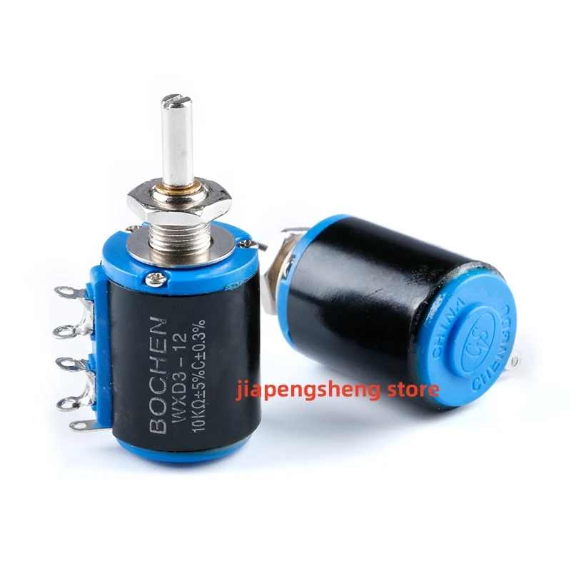 1PCS short-body WXD3-12 100/220/470R 1K/2.2/4.7/10K103 precision multi-turn wire-wound potentiometer