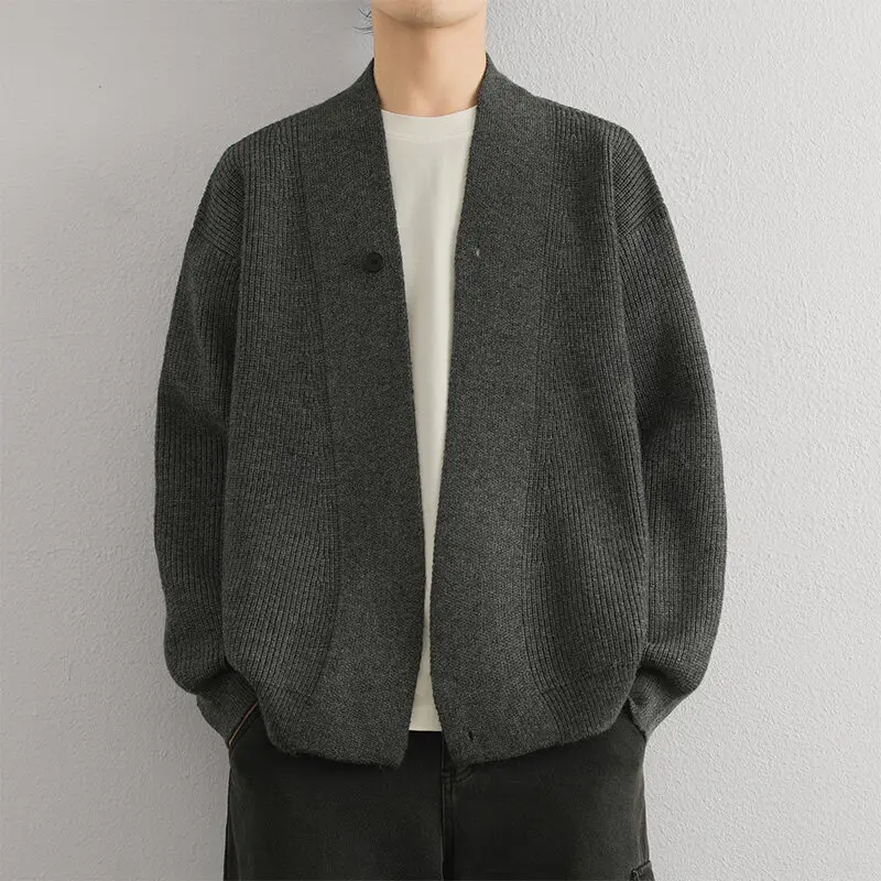 

Men's cardigan, latest model, long-sleeved knitwear jacket, sweater jacket, men's casual cardigan