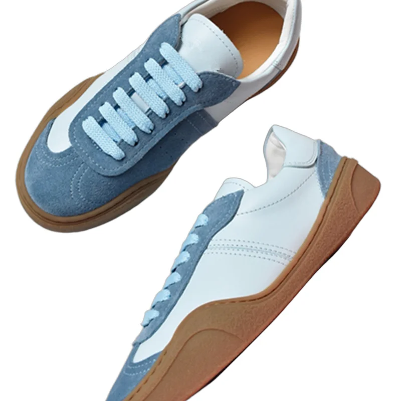 

Withered Top Quality Training Shoes Women Vintage Patchwork Genuine Leather Soft Comfortable Sneakers Shoes Women