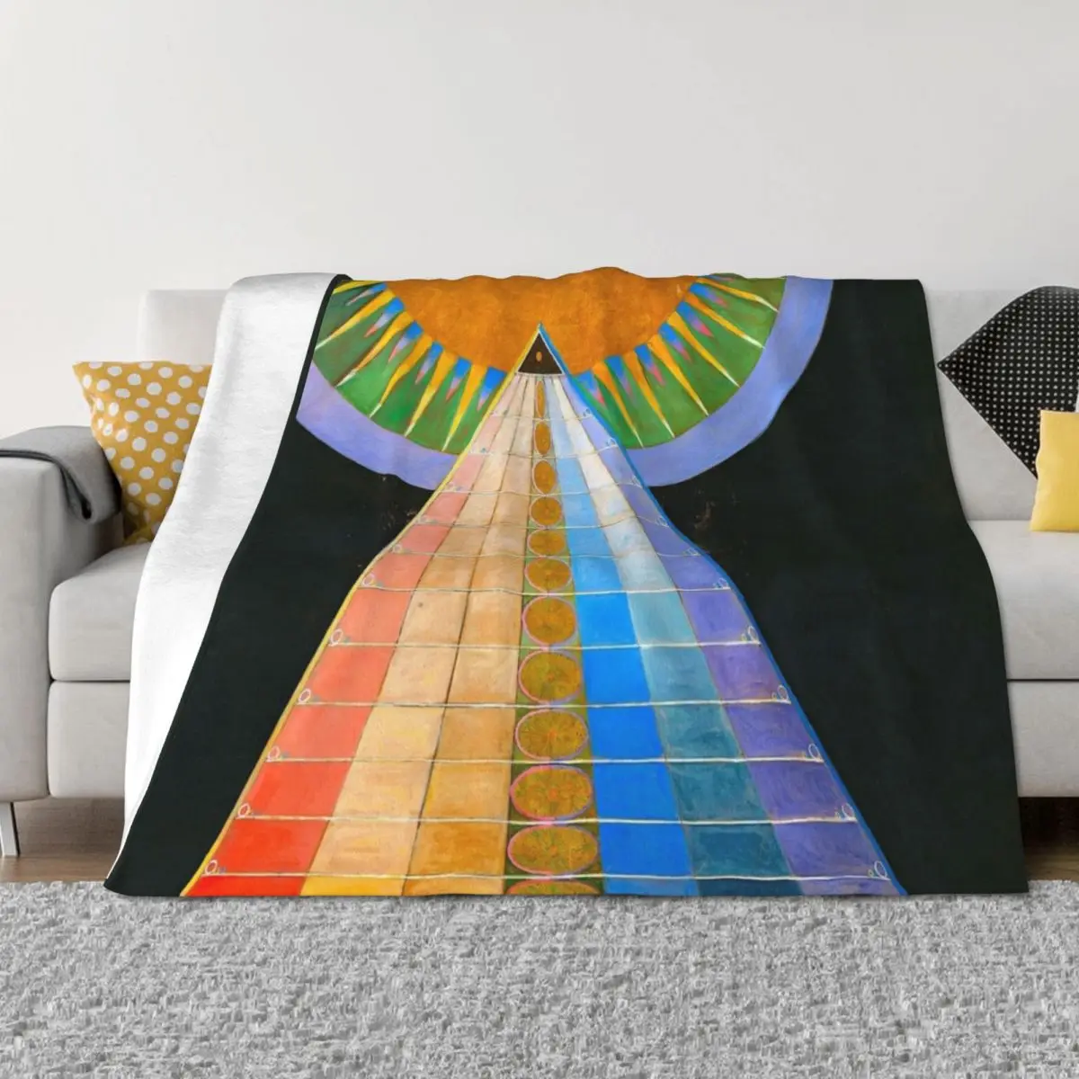 

Altarpiece No. 1, Group X - Hilma af Klint Throw Blanket Moving sofa bed Plaid Decoratives Blankets
