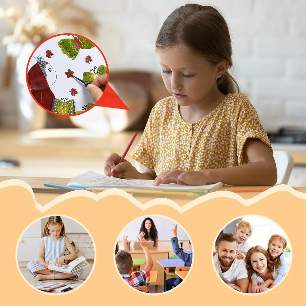 Set Kerajinan Pelubang Plastik Panas DIY Manual dengan Kotak Penyimpanan untuk Anak-Anak, Proyek DIY Pelubang Lubang, Set Bentuk Pelubang Lubang Kerajinan Anak-Anak