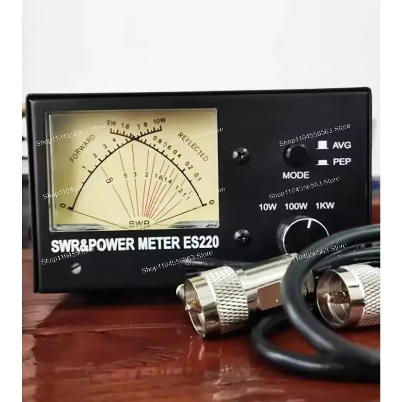 【Industrial】Dual Band SWR And Power Meter ES220 V2 1000W For VHF UHF 140-480MHz With AVG PEP Measurement