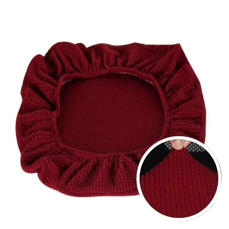 1pc Jacquard Solid Colour Gaming Stuhl bezug Universal verdickte elastische rutsch feste Bürostuhl bezug Spandex Split Stuhl bezug – Detail 2