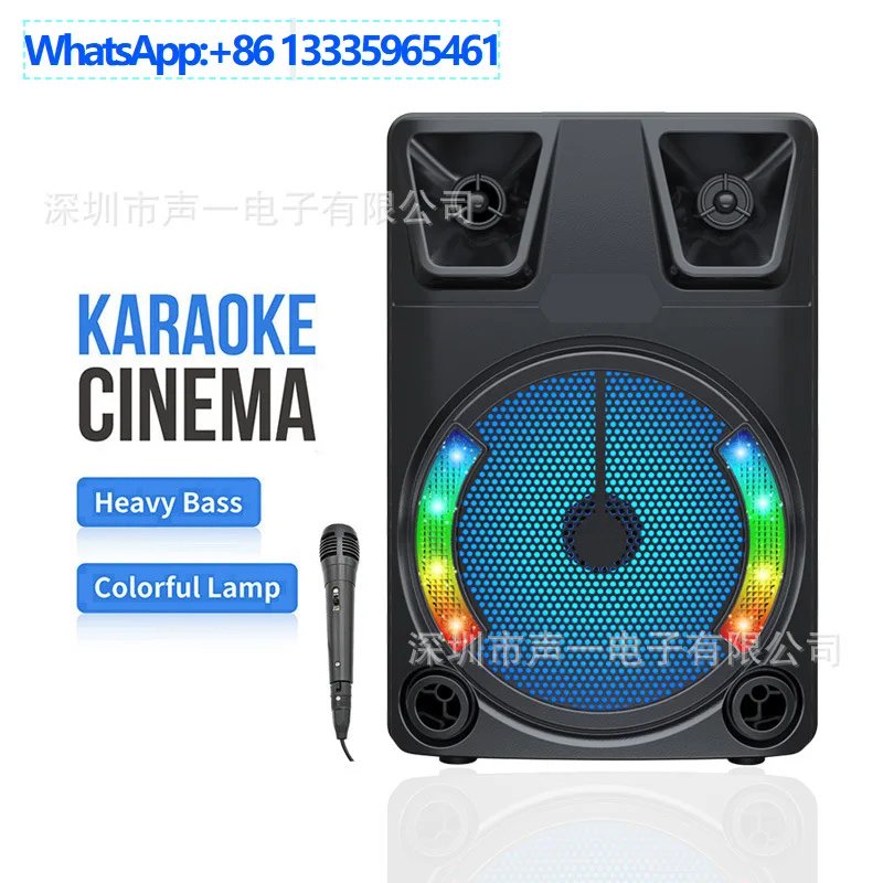 

ZQS8145 Открытый 8-дюймовый Square Dance Портативный портативный Bluetooth-динамик Оптовая продажа с фабрики Высокомощный сабвуфер Аудио