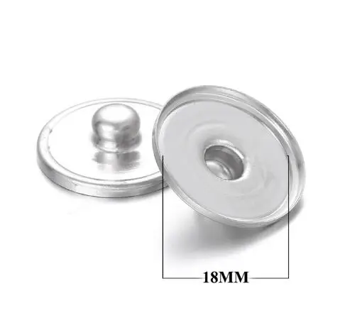 Hot sale 50PCS snap buttons 18MM for make print snap buttons or rhinestone snap buttons DIY Fittings PJ0001