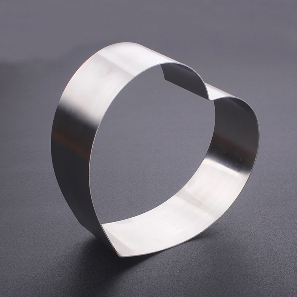

3 Pcs Cake Mousse Mold Mould Stainless Bread Moulds for Baking Silver Birthday Cookie Cutters Biscuit