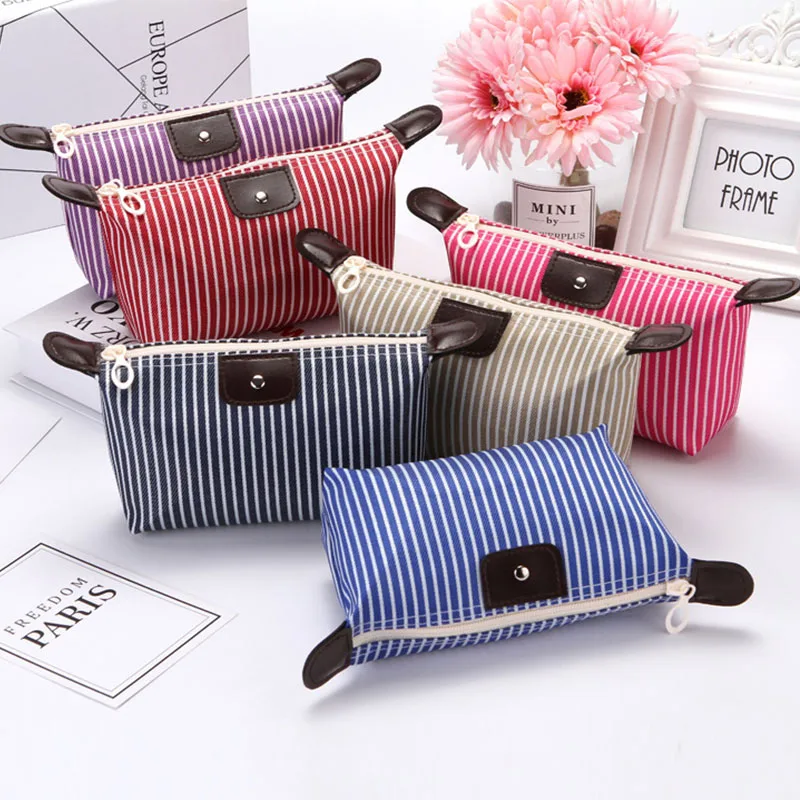 Convenient and cute cosmetic bag, nylon dumpling cosmetic bag, waterproof storage toilet bag