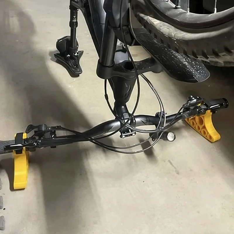 Durable Plastic Handle Bracket with Stable Grip Function for Bicycle Repair Station, Reversible Parking Outdoor Maintenance Tool