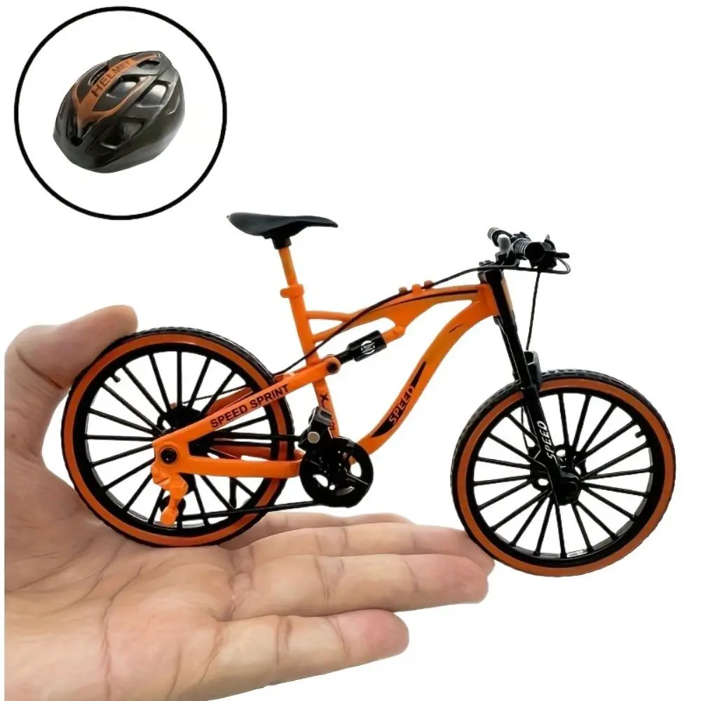 

Детская игрушка: Коллекционная модель гоночного велосипеда 1:8, металлический мини-велосипед, литой внедорожный велосипед из сплава, игрушка для коллекции