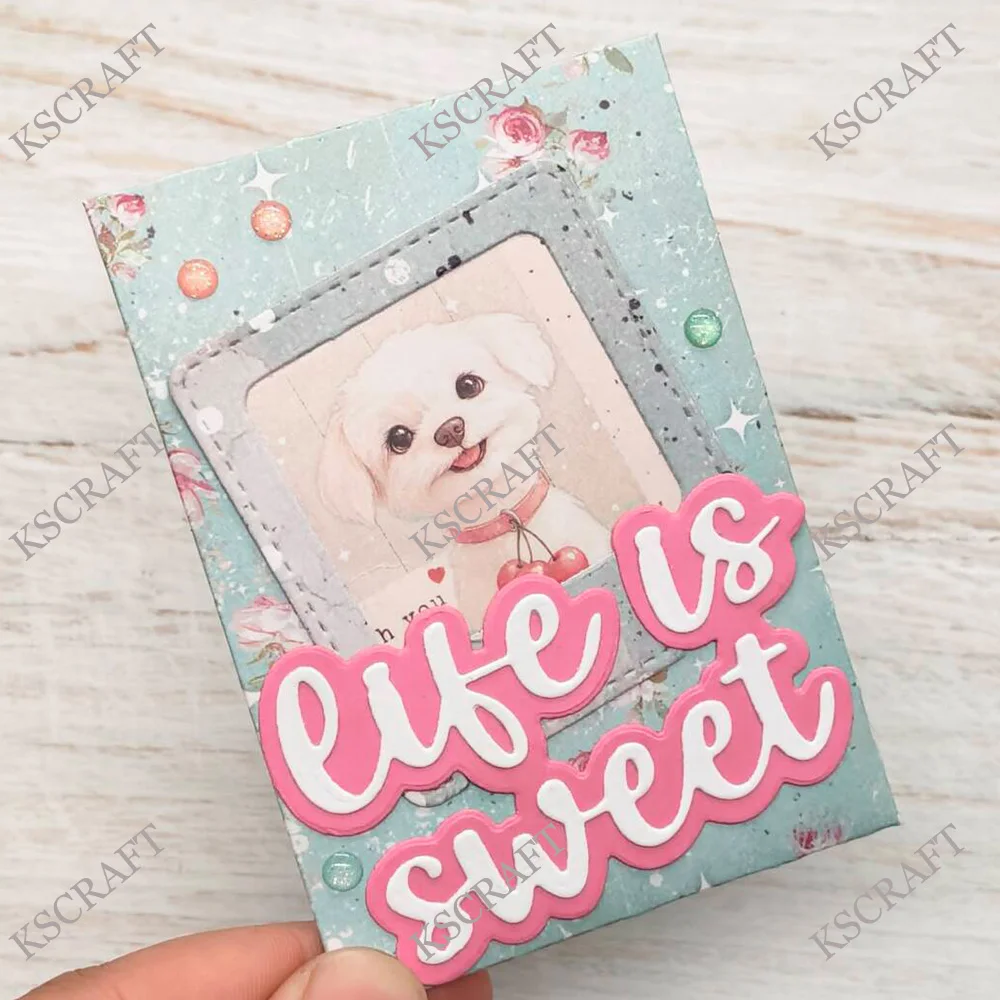 KSCRAFT جيب رسالة مغلف قطع يموت الإستنسل DIY بها بنفسك سكرابوكينغ النقش الزخرفية DIY بها بنفسك ورقة بطاقات