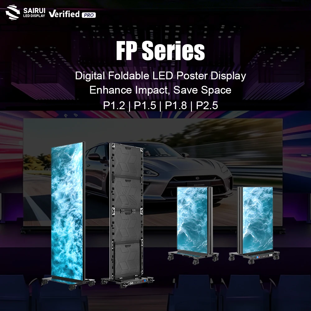 Seamless Splicing Portable Smart Advertising Player LED Screen Digital Indoor LED Poster Display for Events