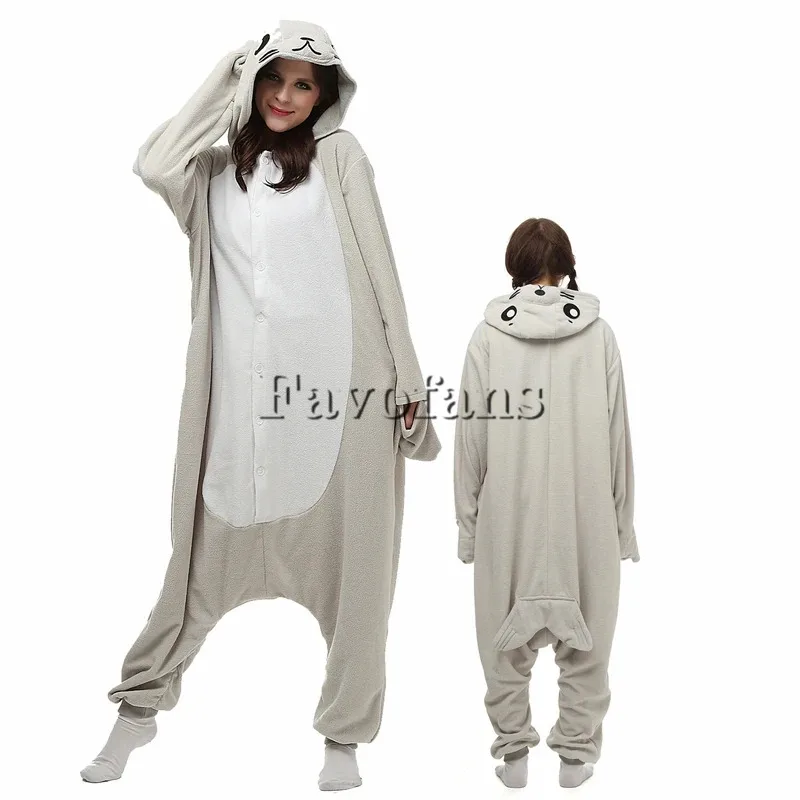 Favofans Animale Kigurumi Adulti Sigilli Onesies Pigiama da donna Costumi di Halloween Tuta cosplay Regalo di Natale XXL