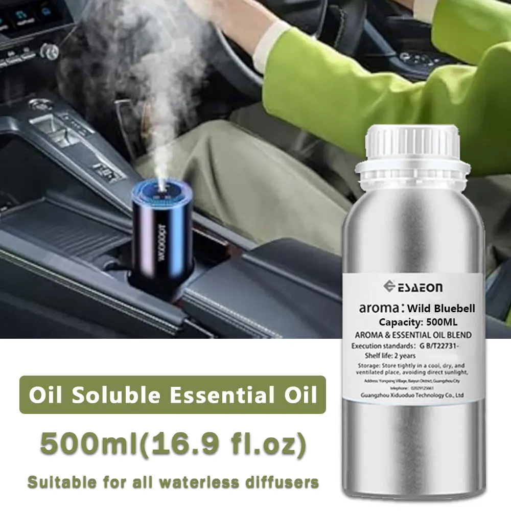 ESAEON 500ml (16.9 fl.oz) Wild Bluebell/Pine Wood Essential Oils - Diffuser Supplement Perfume Oil, For Aroma Fragrance Machine