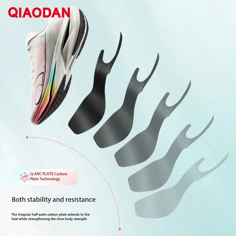 QIAODAN Fast Speed 3pro Running Shoes Men 2025 New Wearable Carbon Plate Cushion Stable Sportwear Sneakers QXB023252202