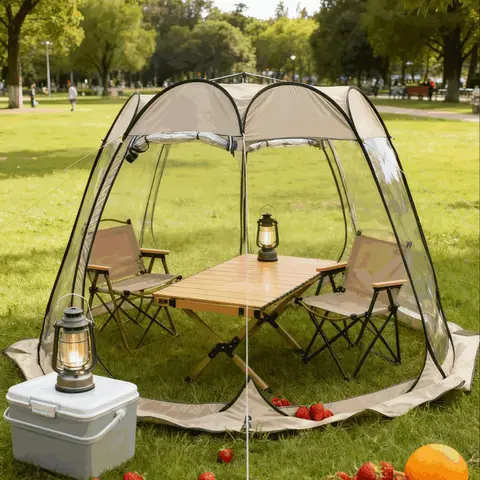 Pop up Sports Tent, 8 Person Clear Bubble,Easy Set Up Waterproof Outdoor Pod, Garden Igloo Dome Camping Shelter Sports Watching