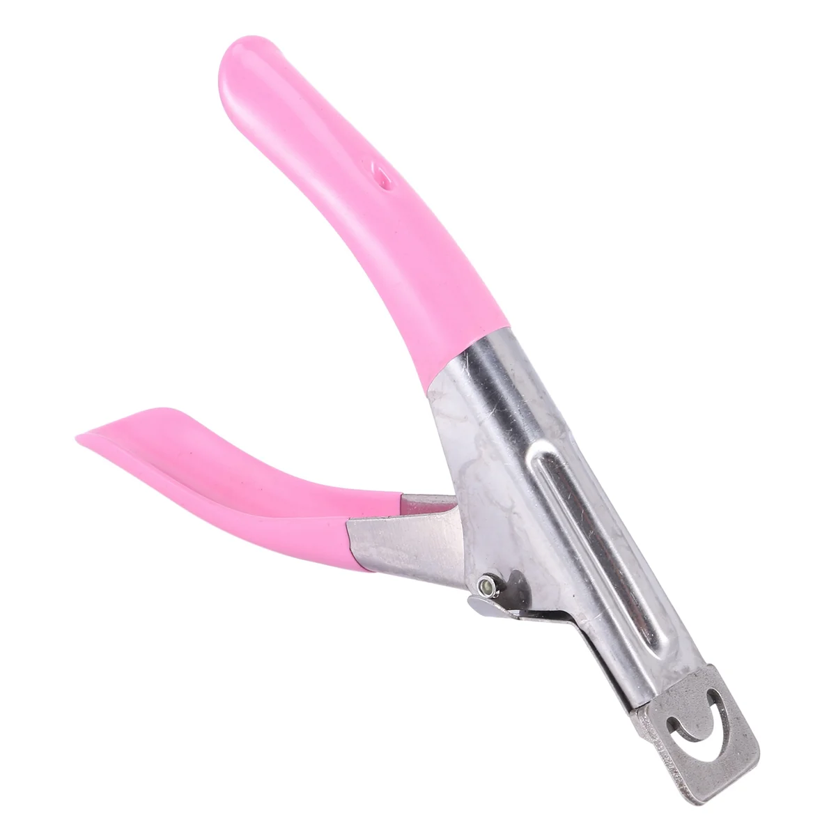 A64E 2X Nail Clippers for Nails and False Acrylic Nails Easy to Use Pink.