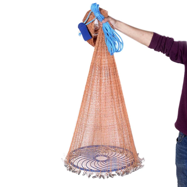 

Flying Disc Tire Line Hand Throwing Net Rotating Fishing Net Casting Net 300 Zinc Pendant