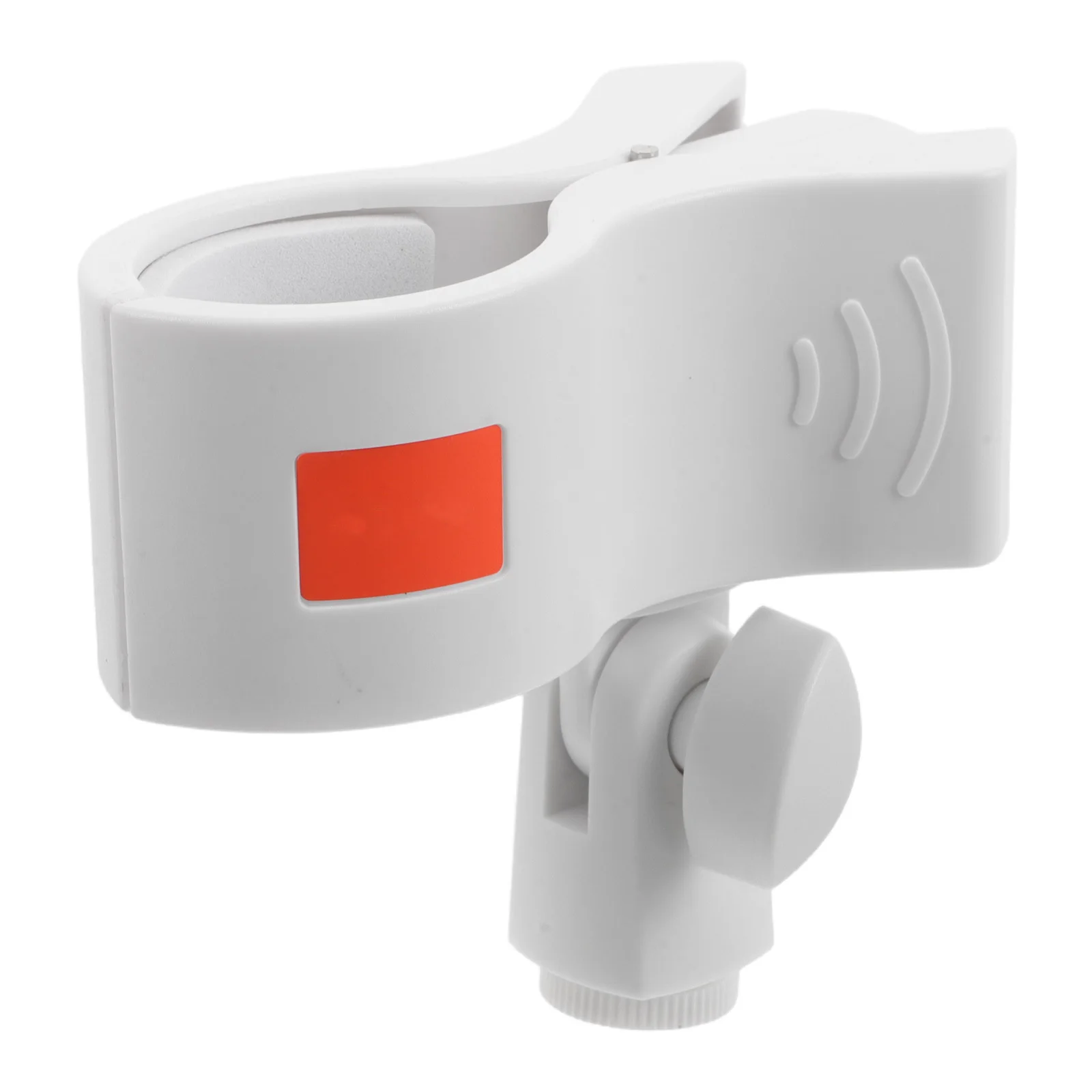 

Mic Clip Large Adjustable White Spring Holder for 32-62mm Condenser Microphones Lightweight Mic Stand Clamp Studio Use