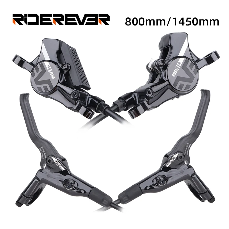 

RIDEREVER Mountain Bike Hydraulic Disc Brake 2-piston High Hardness Alloy XC AM DH 800/1450mm Hydraulic Bicycle MTB Brake